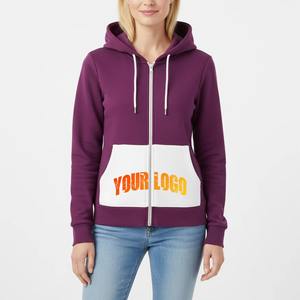 Sudadera con Capucha de Invierno para Mujer, Algodón Puro, Estilo Urbano, Color y Logotipo Personalizados, Venta al Por Mayor - Product Image 1
