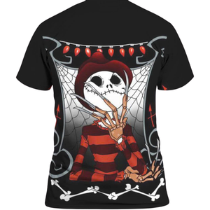 Camiseta con cuello redondo personalizada, uniforme Formal de Halloween para profesores, ropa de equipo universitario, 100% algodón tejido de gran tamaño, venta al por mayor de Canadá - Product Image 6