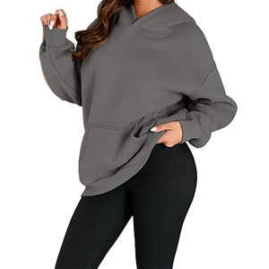 Sudadera con capucha extragrande de 500 g/m², sudadera gruesa para mujer, sudadera cálida informal de talla grande para mujer - Product Image 2