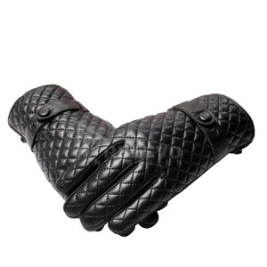 Guantes de Cuero Negros de Diseño Personalizado, Guantes de Cuero para Hombre de Alta Calidad, Precio al por Mayor, Guantes de Moda de Cuero - Product Image 2