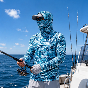 Wholesale UPF fishing <b>mask</b> hoodie athletic masked fishing shirt offshore fishing <b>face</b> cover <b>for</b> fishing brands - Product Image 3
