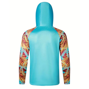 Sweat-shirts de pêche à manches longues, protection solaire UPF 50, 100% polyester, séchage rapide, coupe-vent, respirant, mode sportive de plein air - Product Image 2