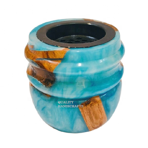 Quemador de Incienso de Madera de Acacia y Resina Epoxi 2025, Fragancia Árabe de Oud, Color y Logotipo Personalizables, para Uso Doméstico, Regalo de Ramadán - Product Image 4