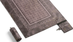 Tapis de prière portable de luxe léger et imperméable, tapis islamique de poche imprimé, tapis musulman avec sac de rangement - Product Image 5