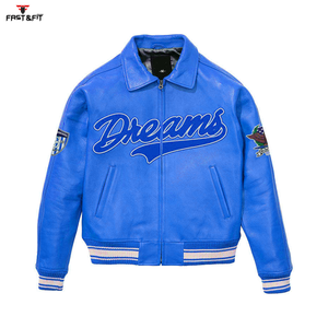 Hot Selling Custom Logo Chenille Patch Canvas Winter <b>Varsity</b> Chenille Embroidery Letterman Baseball Embroidery <b>Jacket</b> for <b>Men</b> - Product Image 5