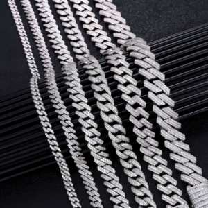 สร้อยคอคิวบาลิงค์แบบเต็มเส้นสำหรับผู้ชายสไตล์ฮิปฮอป - Product Image 1