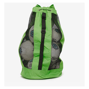 Prime Bags Large Capacity Mesh Sports Ball Bag Drawstring Black Red Travel <b>Backpack</b> Basketball Football Volleyball Soccer - Product Image 4