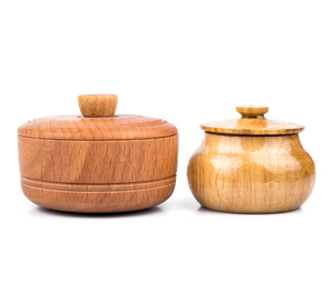 Pots à sucre en bois, pots à épices avec couvercle, accessoires de rangement pour la cuisine, pots à sucre et à café - Product Image 3