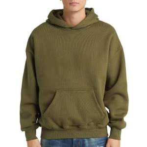 hoodies boxy fit Streetwear heavyweight Cotton Pullover hooded <b>sweatshirts</b> <b>vintage</b> hoodies for men - Product Image 1