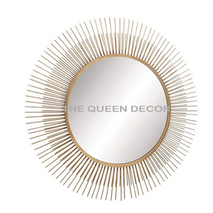 Trend Selling Iron Metal <b>Square</b> Shaped Black Finished Home Decorative Wall <b>Mirror</b> Hot Selling Highest Quality - Product Image 2