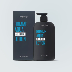 Lotion ou crème pour le corps Puredeom Korean K-Beauty Homme Aqua All-In-One Lotion 500ml 1 pièce Fabriqué en Corée Types de peau - Product Image 5