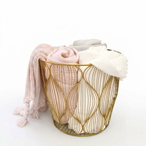 Modern Black Metal Wire <b>Laundry</b> Storage Bin For Dirty Clothes Toys & Blankets Space Saving <b>Laundry</b> Organizer For Bathroom Use - Product Image 3