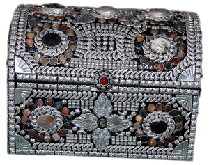 Rectangle Shape Luxury Handmade Carved Metal Lac <b>Boxes</b> Custom Jewelry Case <b>Gift</b> Packaging for Thanksgiving - Product Image 1