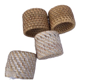 Natural <b>Rattan</b> Woven Napkin Ring <b>Dining</b> <b>Table</b> Wedding Decoration Home Decor Handmade Napkin Ring Towel holder At Best Price - Product Image 1