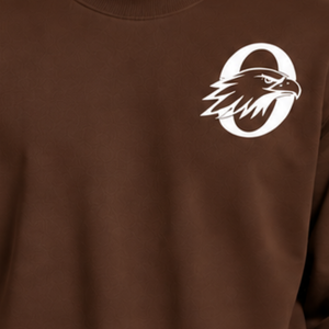 Chocolate <b>Brown</b> Men Sweatshirt Crew Neck <b>Long</b> <b>Sleeve</b> Pullover Casual Fleece <b>Top</b> Customized Logo Streetwear Winter Sportswear - Product Image 5
