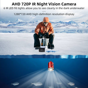 Détecteur de poissons portable sous-marin, caméra étanche IP68, HD 720P, écran IPS 5,0 pouces, câble de 25 m, 6 LED, pêche en mer - Product Image 2