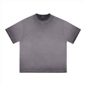 Camiseta Deportiva de Algodón Grueso para Hombre, Estilo Urbano, para Gimnasio y Entrenamiento, con Estampado DTG Personalizado, Hombros Caídos, Corte Holgado, Moda Atlética - Product Image 1