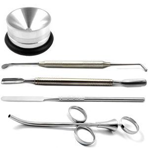 Instruments de greffe osseuse pour implants dentaires : seringue, cuillère, compacteur, spatule de mélange, cuvette à amalgame - Product Image 1