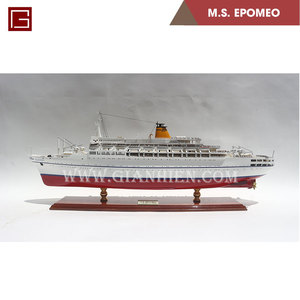 Gia Nhien Fabricant Conception personnalisée quantité minimale de commande bas MS EPOMEO MODÈLE DE BATEAU EN BOIS MODÈLE DE BATEAU EN bois DE HAUTE QUALITÉ - Product Image 1