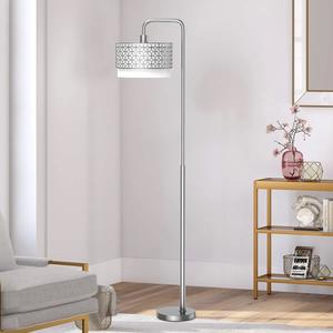 Lámpara de Pie Moderna con Arco Negro y Pantalla de Vidrio para Diseño de Sala de Estar Contemporánea - Product Image 3