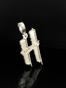 Pendentif Premium Urban Frost Diamond Ice en alliage plaqué or, style Hip Hop - Product Image 2