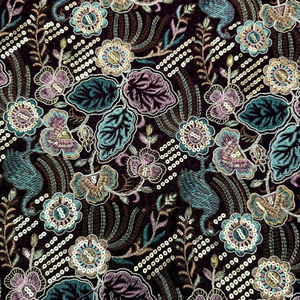 Tela de Encaje Ecológica con Bordado de Lentejuelas para Bolsos y Textiles del Hogar - Disponible al por Mayor - Product Image 1