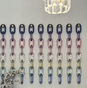 Cadena de Resina Artística con Forma Irregular y Patrón de Espiral, Decoración Moderna para el Hogar, Escultura Hecha a Mano, Pieza de Arte Coleccionable - Product Image 2