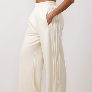 Pantalon évasé pour femme de haute qualité, coupe droite décontractée, taille mi-haute, nouvelle mode pour l'hiver - Product Image 1