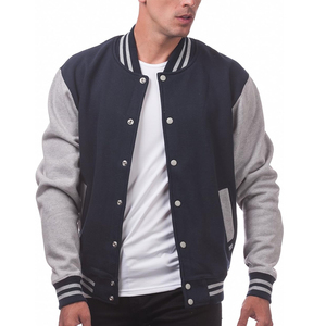 Chaqueta Varsity de Cuero y Lana para Hombre, Marca Muzamin, con Logotipo Personalizado, Reversible, Ecológica, Cuello Alto, Cierre Triple, para Invierno - Product Image 6