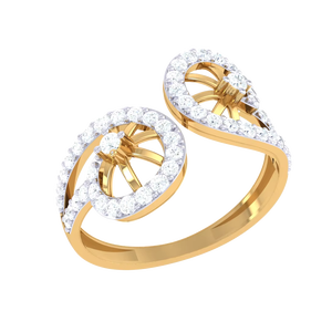 แหวนดีไซน์ล้อแบบวินเทจ ปรับขนาดได้ ของขวัญเครื่องประดับแฟชั่น - Product Image 1