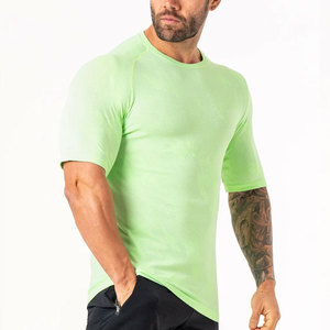 Camiseta Deportiva de Compresión para Gimnasio, de Alta Calidad, Elástica, Manga Corta, Corte Regular, Color Personalizado, 100% Algodón - Product Image 2