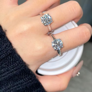 Certified Women's 925 Silver 14K <b>Gold</b> Wedding Engagement <b>Ring</b> <b>Set</b> Moissanite Real <b>Gold</b> Moissanite Diamond Paving For Party - Product Image 5