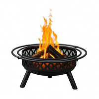 Couverture de maille de protection de foyer en acier carré portable pour poêle à gaz propane à bois extérieur chaleur chauffante de patio