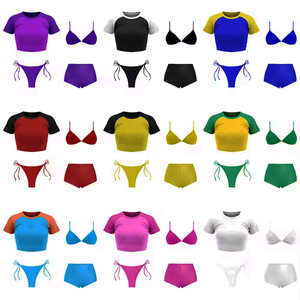 Bikini personalizado OEM, conjunto de bikini con logo personalizado, traje de baño suave y elástico para mujer, precio de fábrica, etiqueta privada, entrega rápida - Product Image 6