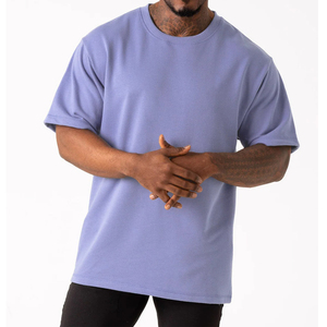 Camiseta Verde Oliva Extra Grande para Hombre, Manga Corta, Cuello Redondo, Informal, Lisa, de Algodón Jersey, Estilo Urbano, OEM - Product Image 1