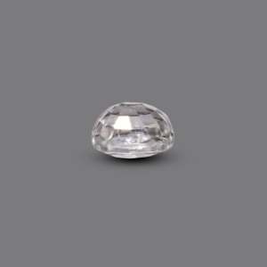 Synthetic Paraiba Square Cut White Zircon 4 Carat Loose Gemstone 6mm Height for Fine Jewelry - Product Image 3