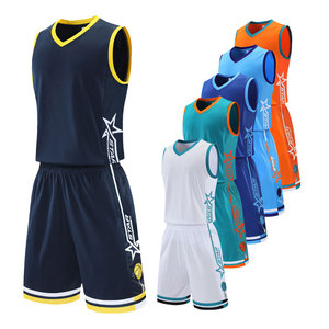 Wholesale <b>Supplier</b> New Design Sportswear Basketball Jersey Short Set Reversible Basketball Uniform Customized Pattern Breathable - Product Image 3