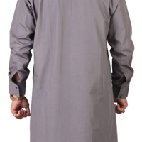 Túnica Árabe Tradicional para Hombre, Estilo Thobe/Jubbah, Larga hasta el Suelo, Manga Larga, Transpirable, Ligera, de Algodón, Elegante e Informal, Gran Venta