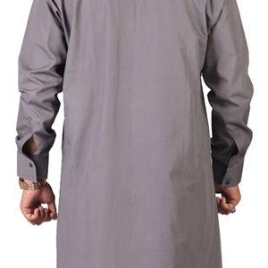 Túnica Árabe Tradicional para Hombre, Estilo Thobe/Jubbah, Larga hasta el Suelo, Manga Larga, Transpirable, Cómoda, Elegante, Informal, Nueva - Product Image 5