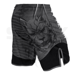 Shorts de MMA Sublimados Baratos al por Mayor para Hombre/ Shorts de Boxeo MMA con Logotipo Personalizado Profesional de Fábrica - Product Image 3