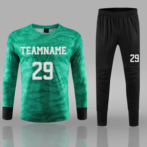 เสื้อผู้รักษาประตูฟุตบอลดีไซน์ใหม่ พิมพ์ลายดิจิทัล ชุดกรรมการฟุตบอลชาย ชื่อทีมสั่งทำได้ น้ำหนักเบา - Product Image 3