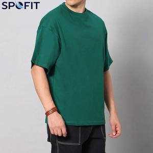 เสื้อยืดพิมพ์ลายพัฟฟ์ขนาดใหญ่พิเศษสั่งทำขายส่ง เสื้อยืดผู้ชายแบบไหล่ตกสั่งทำขายส่ง - Product Image 3