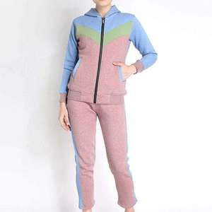 Premium Women Zipper Panel Work Tracksuit Custom OEM Wholesale Factory Supplier USA Modern Athletic Apparel Collection <b>Set</b> - Product Image 1