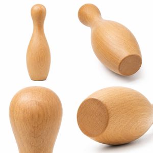 <b>Wooden</b> <b>Skittles</b> Set With Ball Polished Natural Finish Sports Game For Indoor Play - Product Image 4