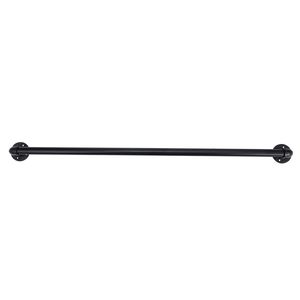 Barandilla de Escalera de Hierro Negro de 4 Pies para Patio, Dispositivo de Asistencia para Espacios Exteriores - Product Image 3