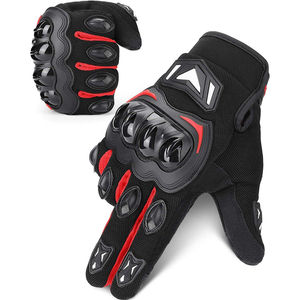 Guantes Profesionales de Motocicleta de Cuero Genuino, Estilo Vintage, Dedos Completos, Hechos en Pakistán - Product Image 2