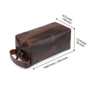 Bolsa de Cosméticos de Cuero Rojo, Tamaño Mediano, Cierre de Cremallera, Asa Suave, Estuche Portátil para Artículos de Aseo, Organizador de Viaje - Product Image 3
