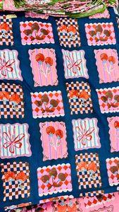 Magnifique tissu en coton biologique absorbant l'humidité, respirant, léger, peigné, tissé, popeline pour chemises de femmes - Product Image 4