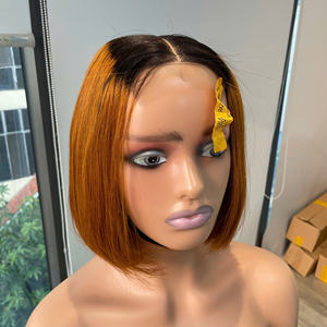 Perruque Bob Ombrée Couleur Roux, Cheveux Humains Vietnamiens Lisses Comme des Baguettes, Haute Qualité, Super Double Drawn, Prix de Gros - Product Image 4