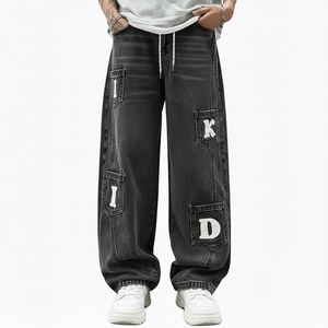 Pantalones Vaqueros de Mezclilla Personalizados para Hombre, Corte Recto Vintage, Calidad Premium, Estilo Casual, Jeans de Moda al por Mayor - Product Image 1